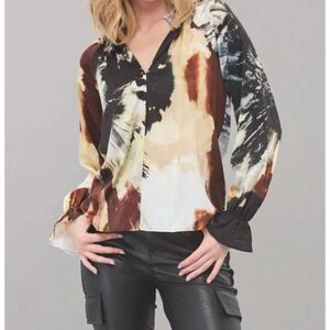 Lola &‎ Sophie stormy kerri blouse size S NWT